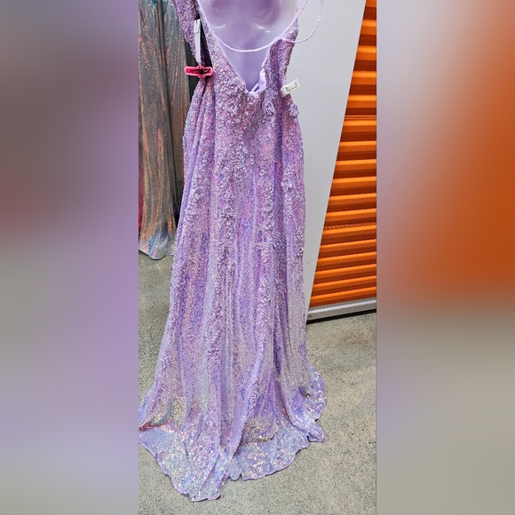 strapless open back dress Sparkly Beading Corset Aline Wedding Dress Sample